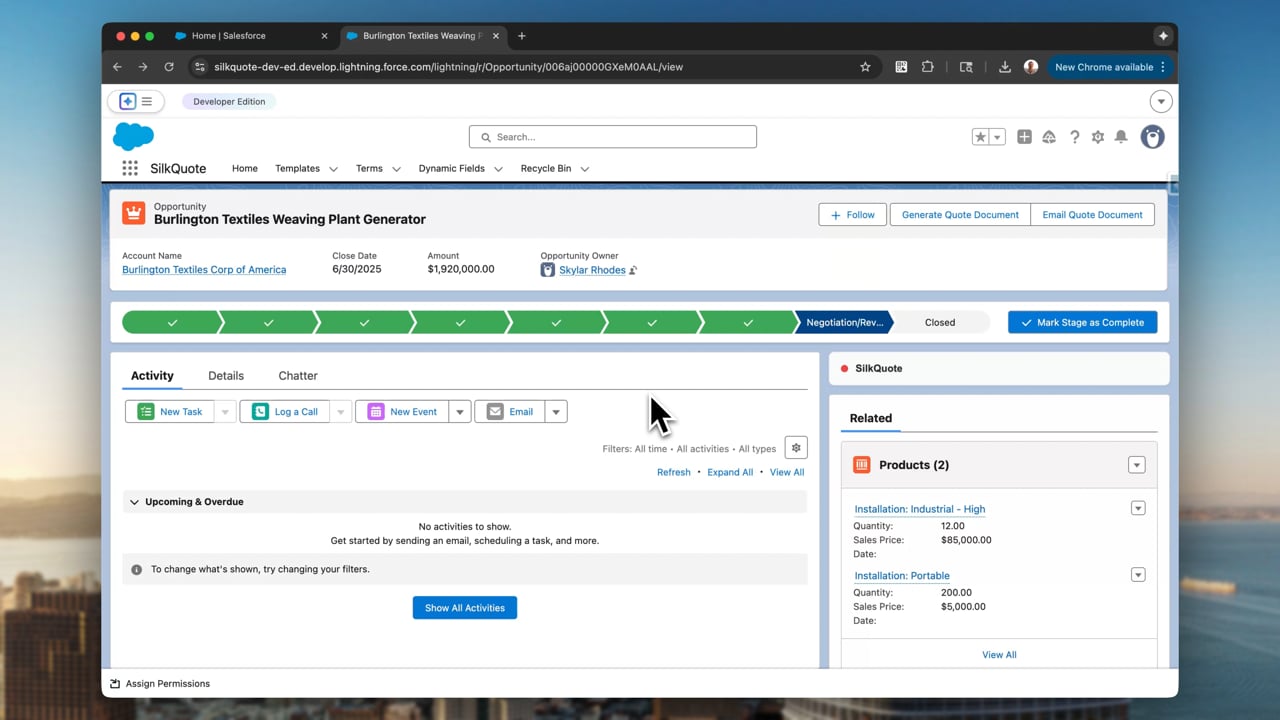 SilkQuote Demo Video
