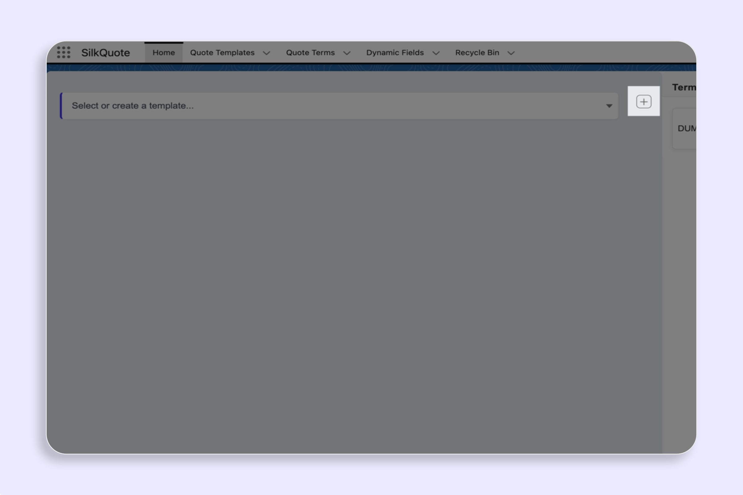 Create a New Template