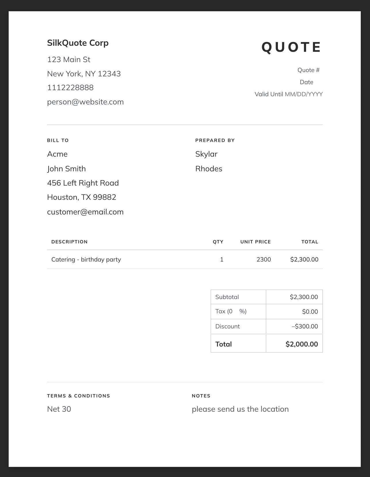 Free Quotation Generator