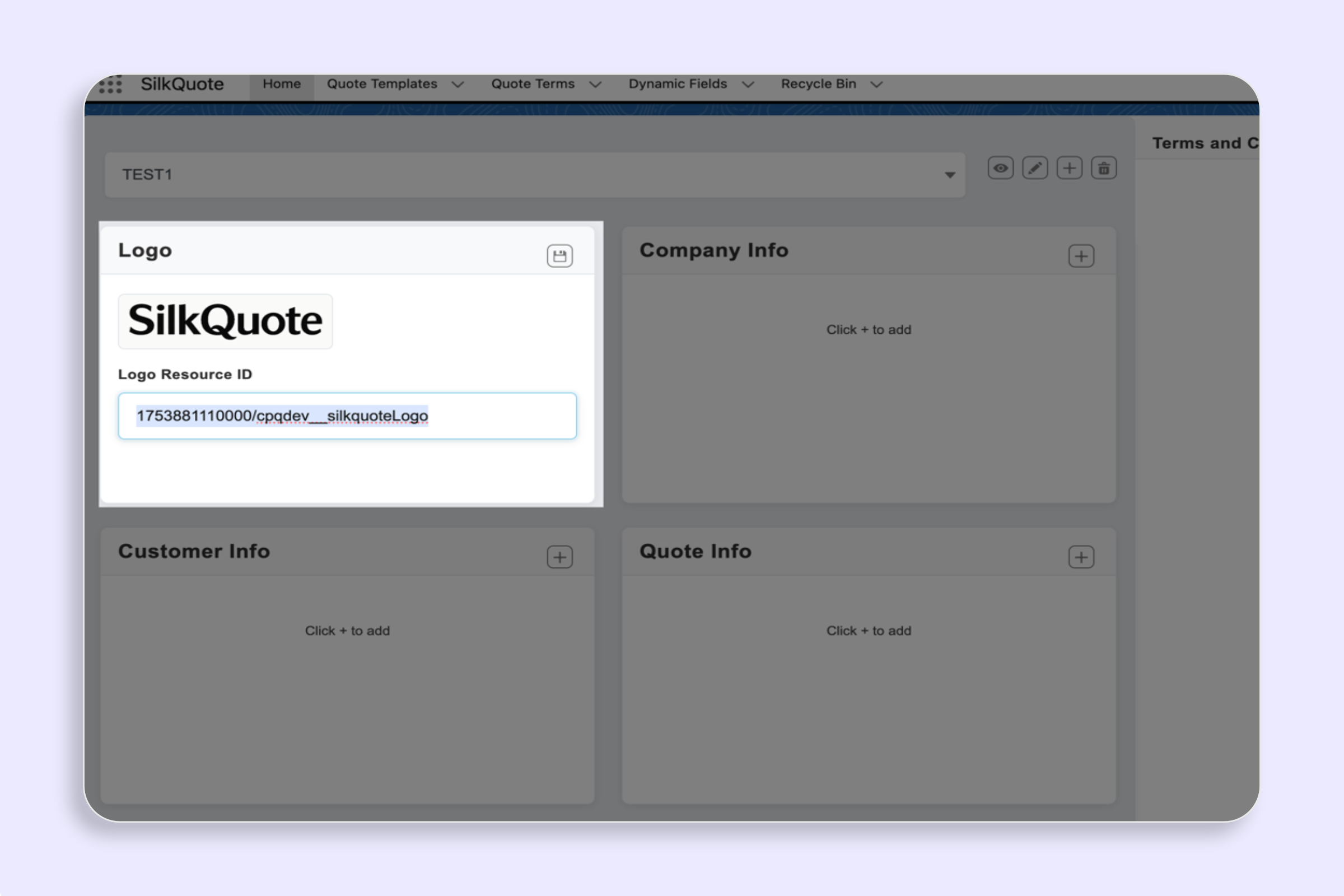 Set or Change the Template Logo